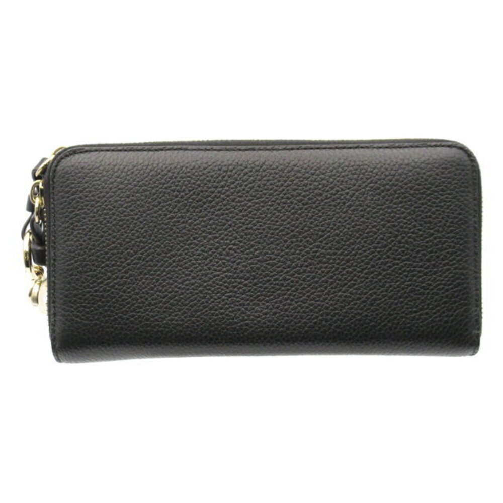 Chloe long wallet round leather black